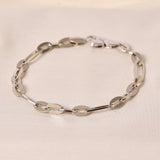 Sterling Silver Flat Round Men's Bracelet  Weight -10 gm