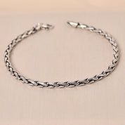 Sterling Silver Fancy Knot Men's Bracelet