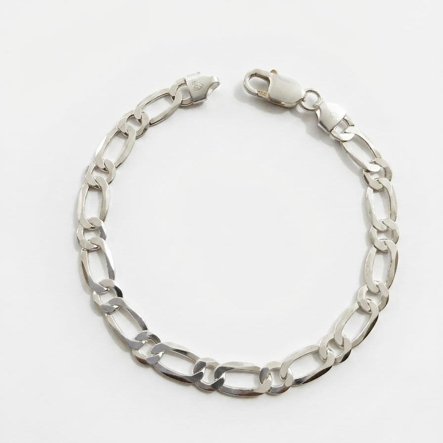 Silver Linked Mens Bracelet