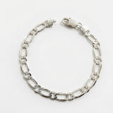 Silver Linked Mens Bracelet