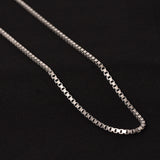 Oxidized Fancy Box Men's Chain - 22"