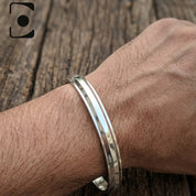 Silver Punjabi Men's Kada - 2'6