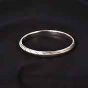 Silver V Punjabi Men's Kada - Size 2'8