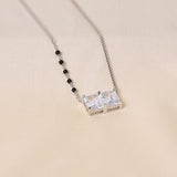 Silver Minimalistic Oblong Mangalsutra