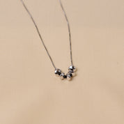 Sterling Silver Disc Beads Mangalsutra