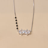 Silver Minimalistic Hexagon Mangalsutra