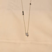 Silver Uneven Beads Tejaswini Mangalsutra
