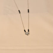 925 Sterling Silver Floral Beaded Mangalsutra for Women by Elyta