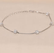 925 Sterling Silver High Quality CZ Diamond Dainty Bracelet - Elyta