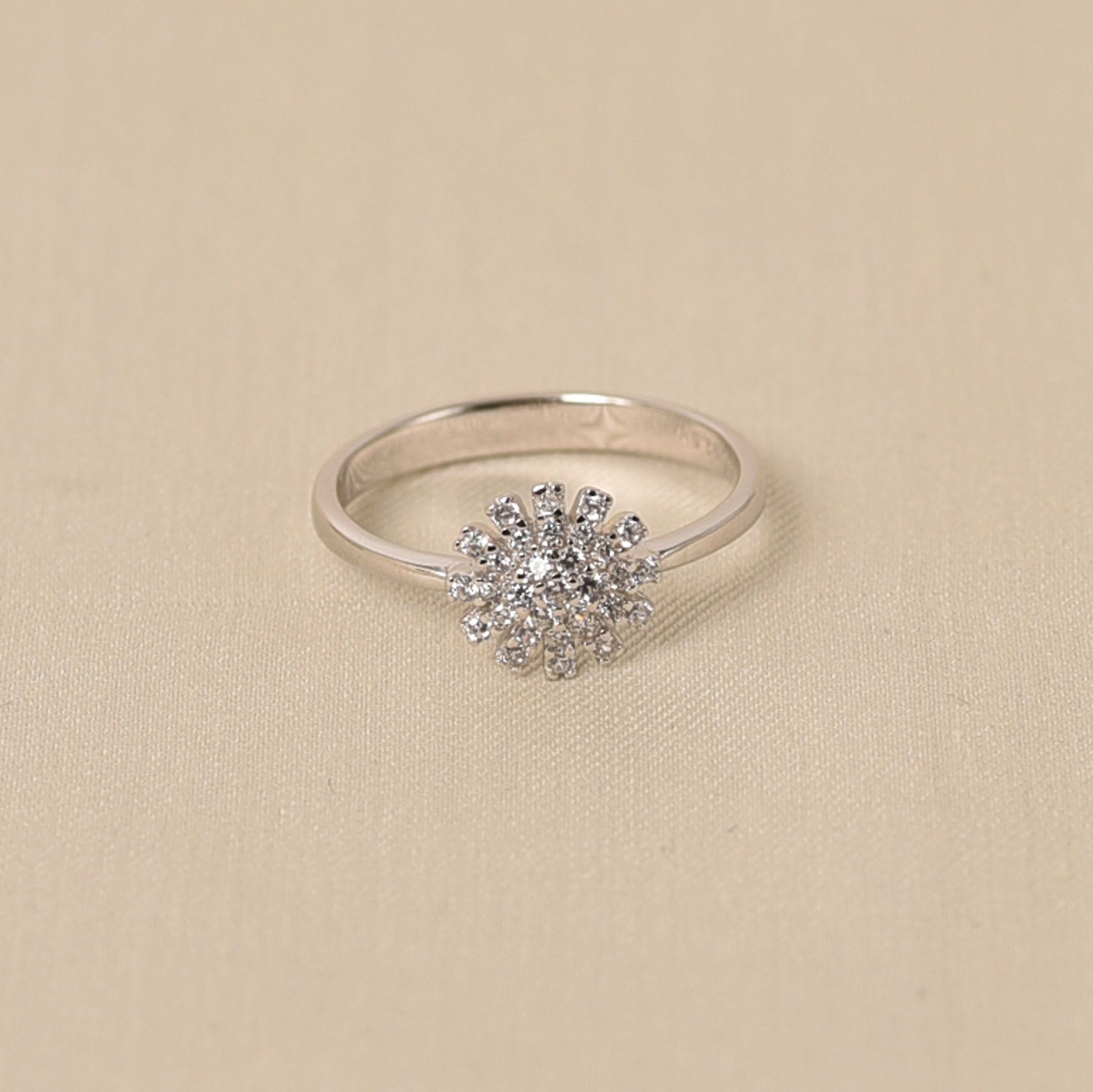 925 Sterling Silver Floral Office wear Ring by Elyta