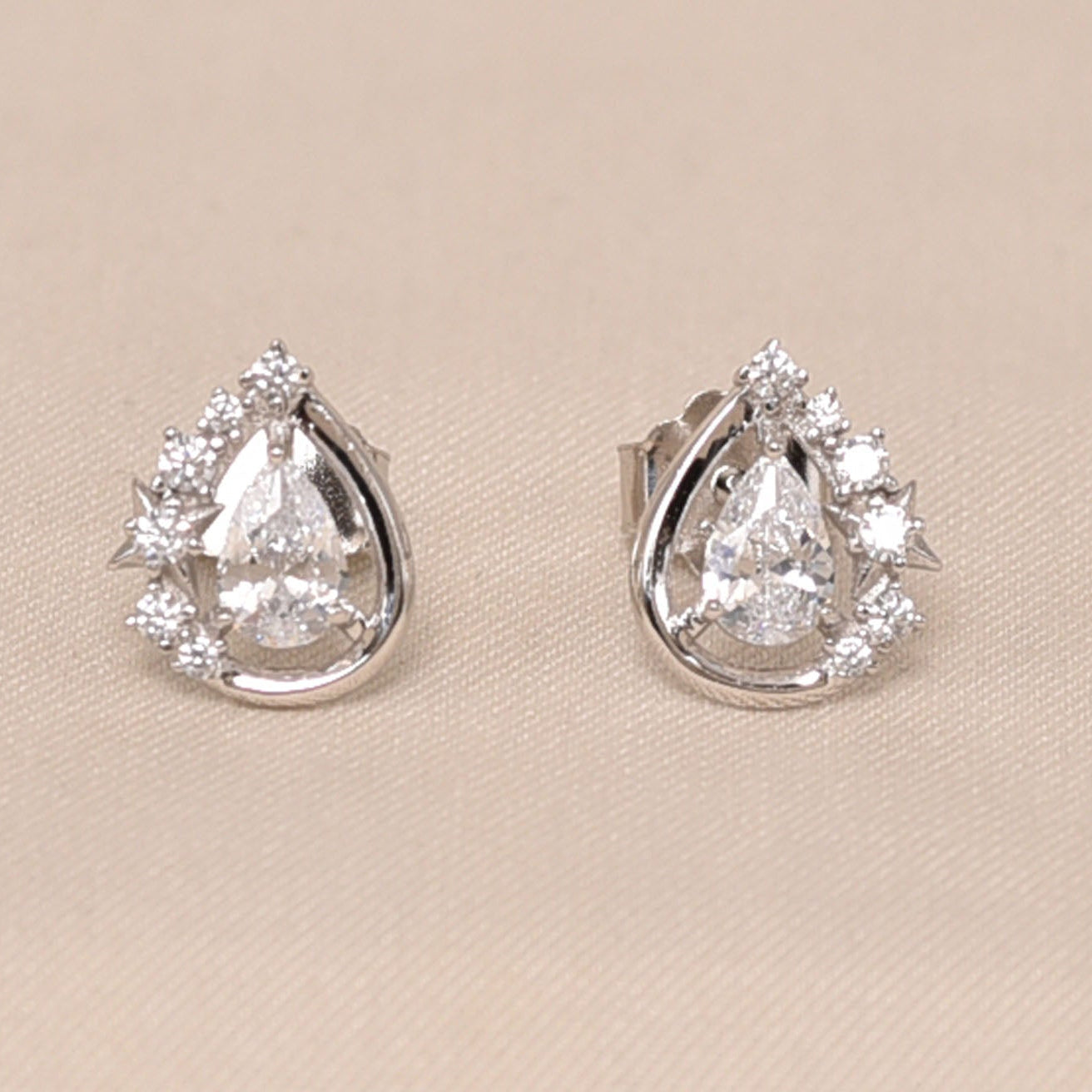 925 Sterling Silver Diamond Studs Earring for Girls -Elyta