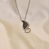 Swan MOP Necklace - Black
