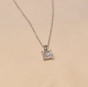 Silver Cuboid Necklace