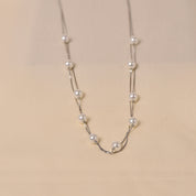 2 Stringed Layer pearl necklace