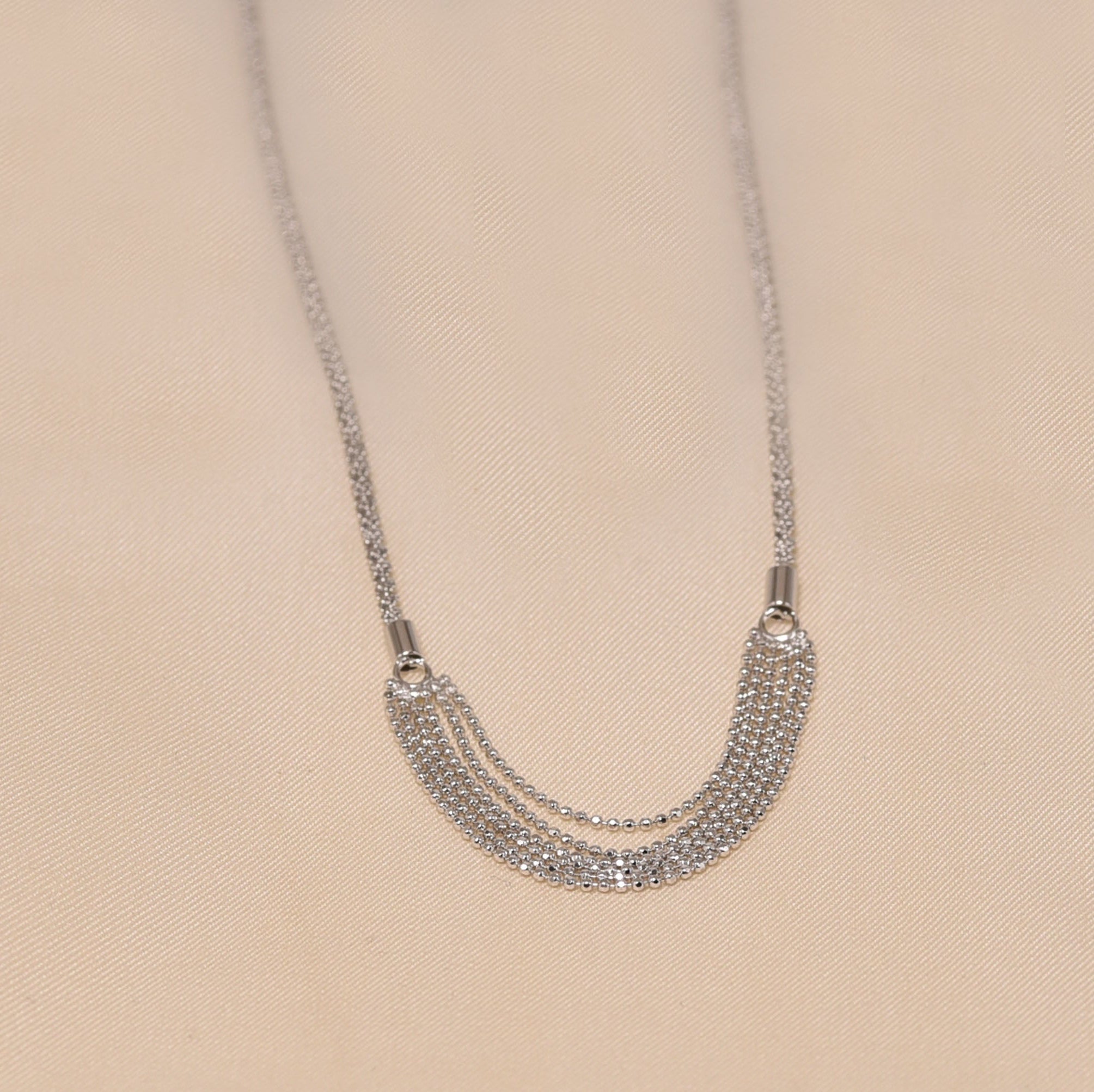 925 Sterling SIlver Layer Necklace  for Women - Elyta