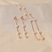 9 Pearl Pensieve Necklace Set - Rose Gold
