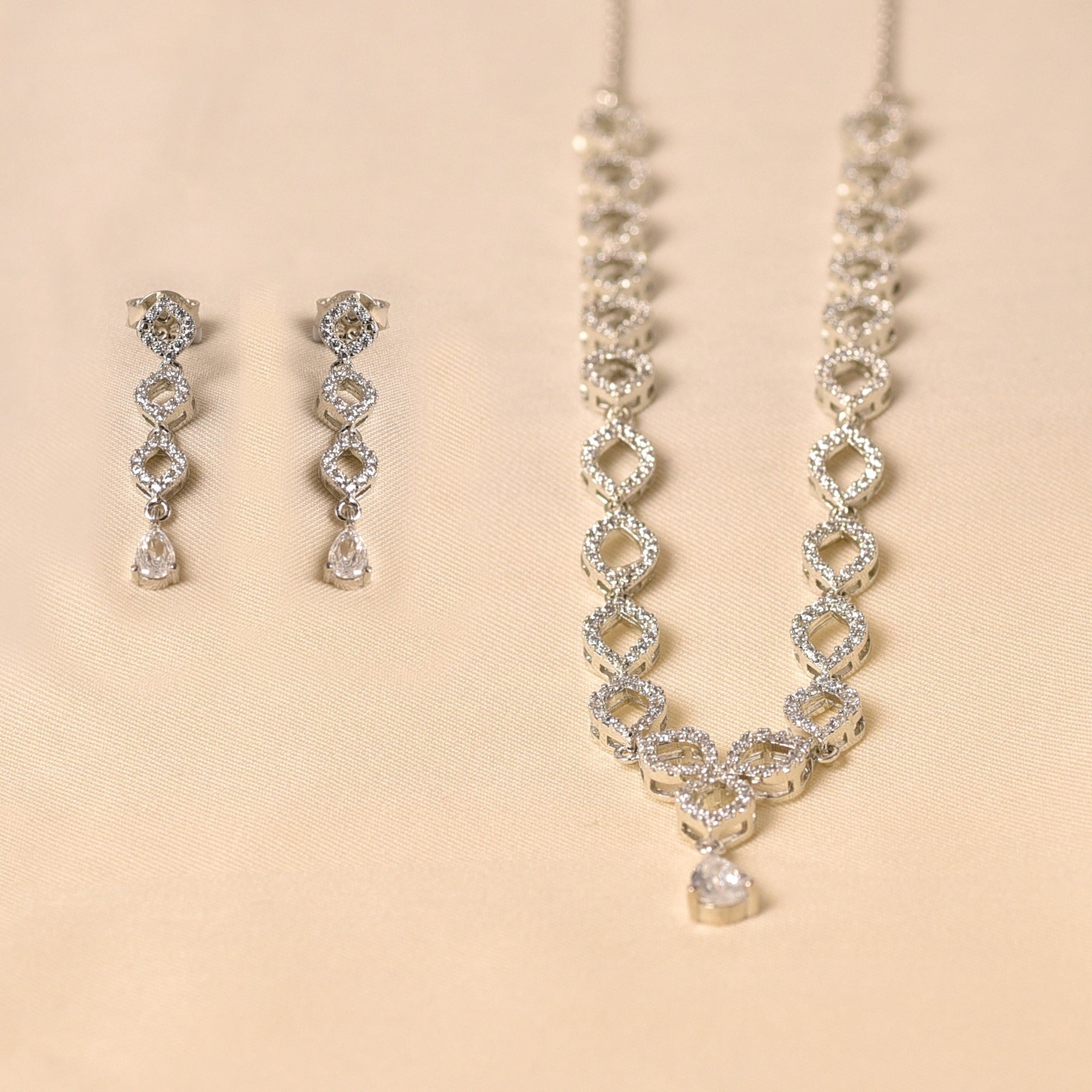 925 Sterling Silver CZ Necklace for women - Elyta Jewelry