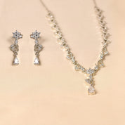 Silver Emilia Necklace  Set