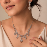 925 Silver Fairy Leaf Necklace set
