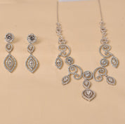 925 Silver Fairy Leaf Necklace set