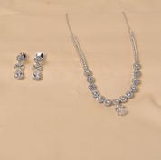 925 Silver Fleur Necklace Set