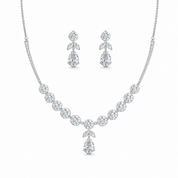 925 Silver Fleur Necklace Set