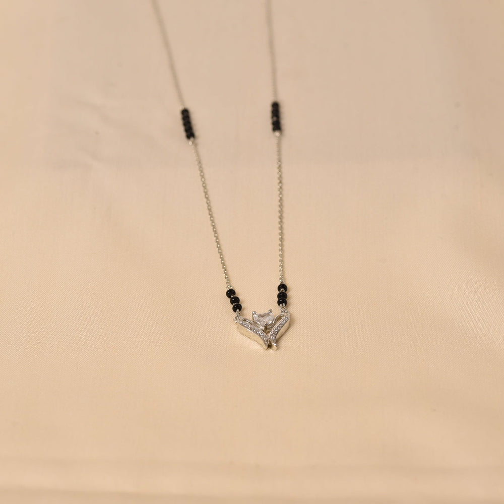 Best Lightweight Silver Mangalsutra for women by Elyta 
