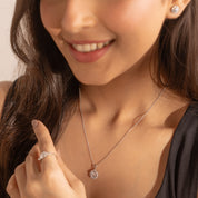 Raha Pendant Set with Chain - Large
