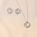 Orbicular Pendant Set With Chain