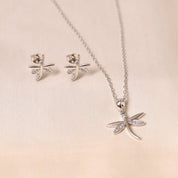 Silver Allen Pendant Set With Chain