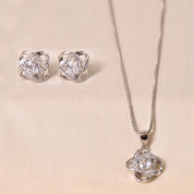 Silver Milan Pendant Set With Chain