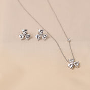3 Heart Pendant Set With Chain