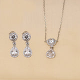 925 Silver Dove Pendant Set with Chain