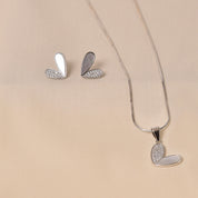 Heart MOP Pendant Set Without Chain