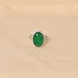 925 Silver Imperial Halo Ring