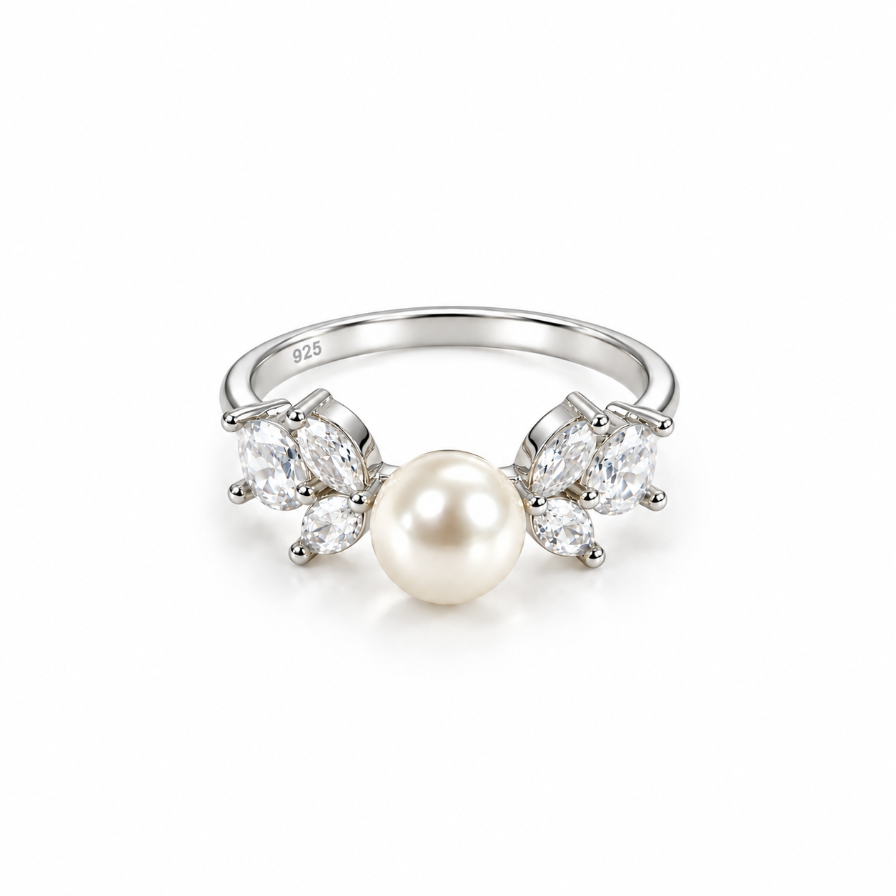 925 Silver Serene Bloom Ring