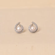 925 Silver Pearl Stud Party wear Affordbable Earring for women by Elyta