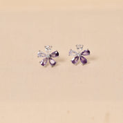 925 Purple stud Earring for women by Elyta