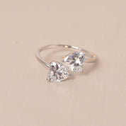 Heart Two Diamond Ring