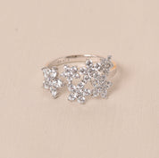 Multi Flower Diamond Ring