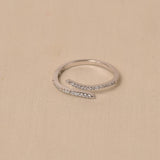 925 Silver Unique Diamond Ring