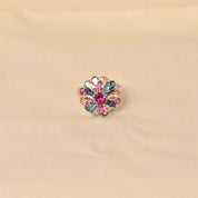 Crystal  colourful  Cocktail Ring for women by Elyta