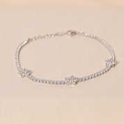 925 Silver Diamond-like stone Festive bracelet  for Girls by Elyta
