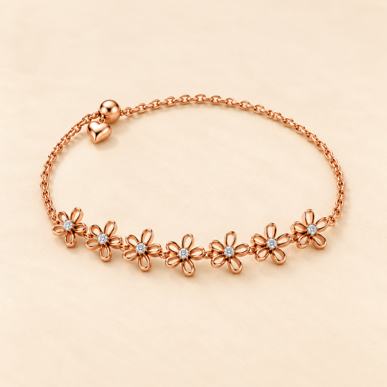 Petite Flowers Tennis Bracelet