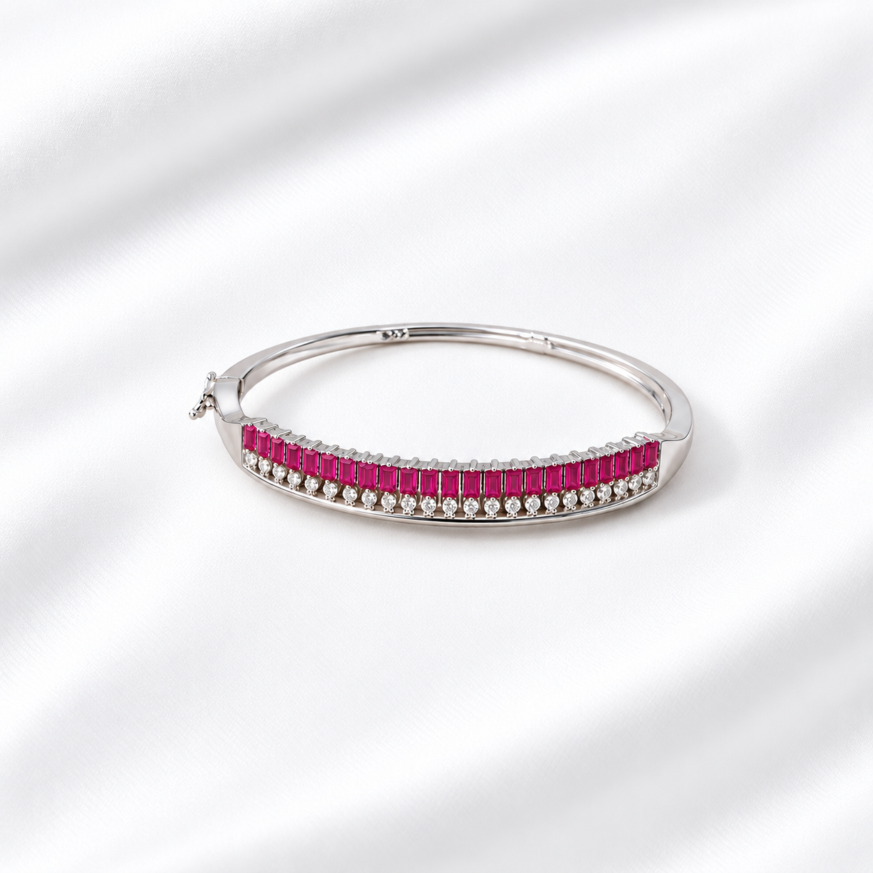925 Silver Pink Radiance Kada