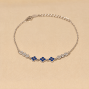 925 Silver Tiya Bracelet - Blue