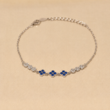 925 Silver Tiya Bracelet - Blue