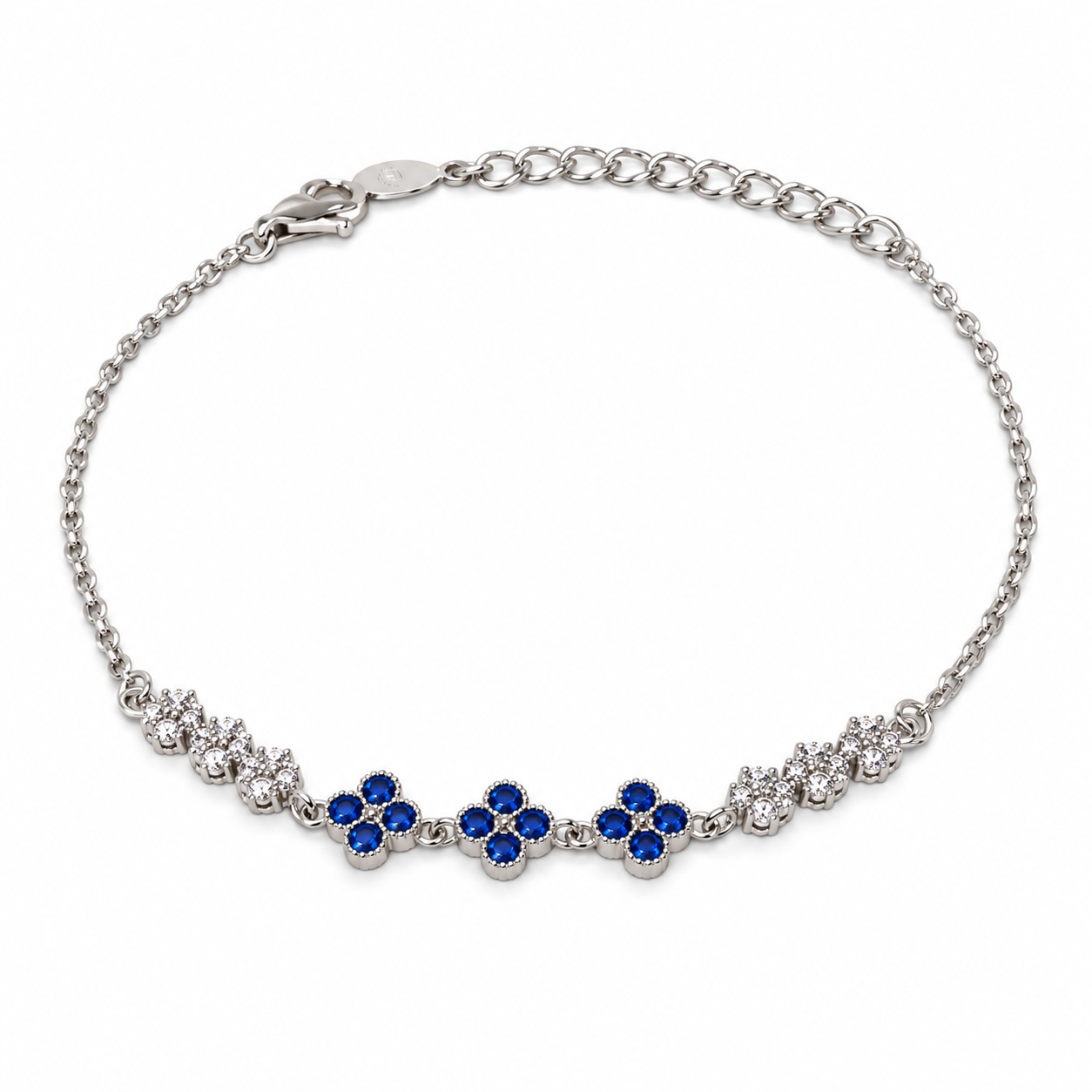 925 Silver Tiya Bracelet - Blue