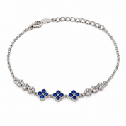 925 Silver Tiya Bracelet - Blue