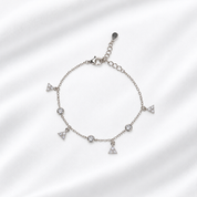 Triangle Charm Tennis Bracelet